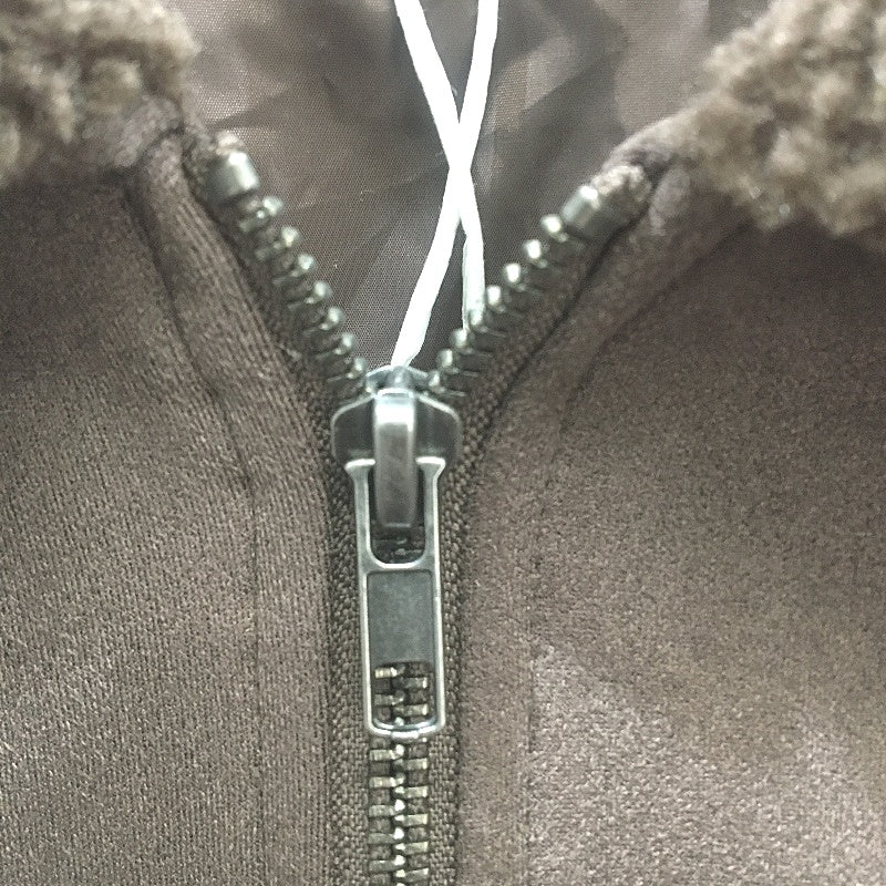 Westbay Soft Zip-Up Brown Fluffy Collared Winter Jacket Mens Size Large