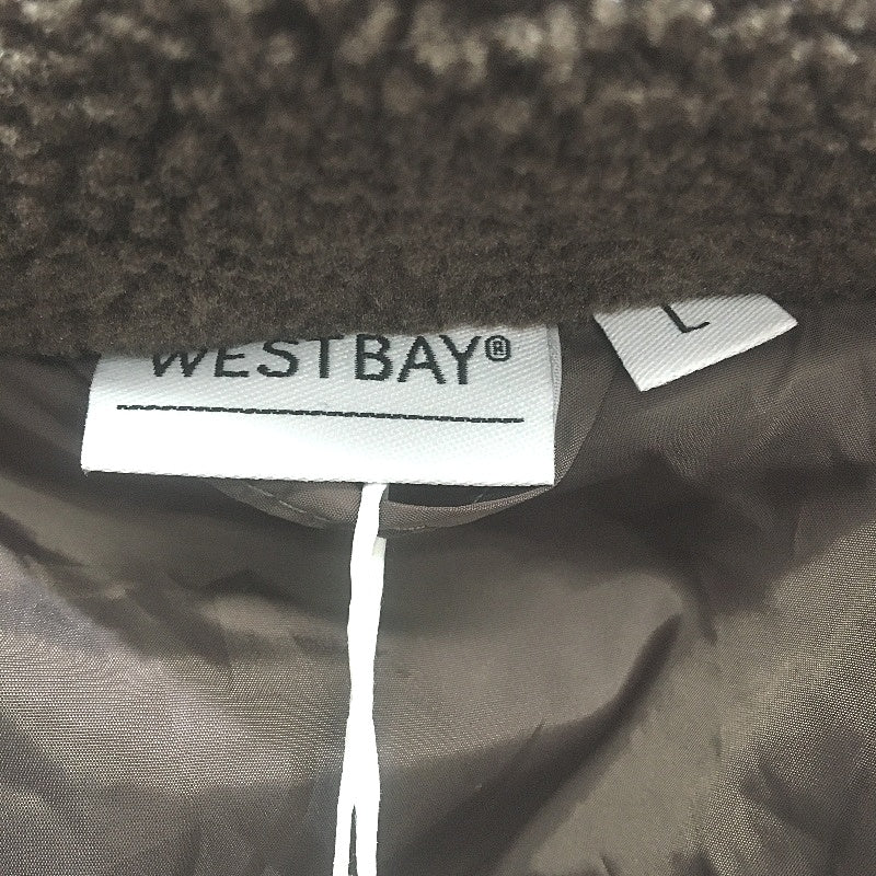 Westbay Soft Zip-Up Brown Fluffy Collared Winter Jacket Mens Size Large