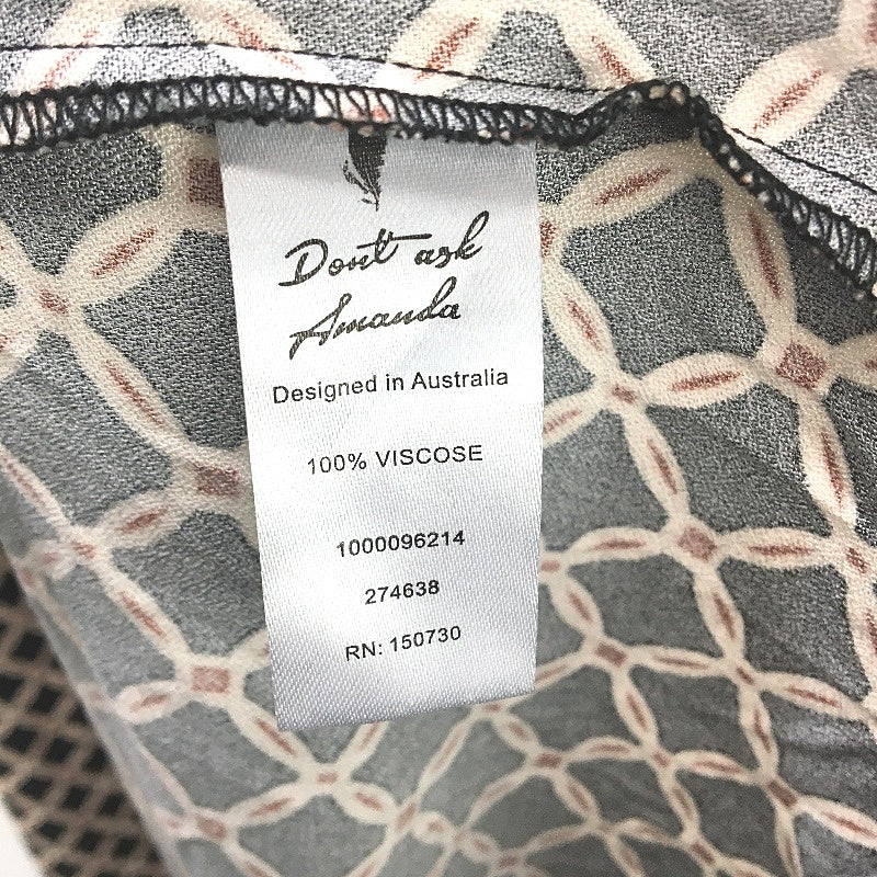 Don't Ask Amanda Emily Gathered Black High Slit Midi Dress Ladies Size Small NEW