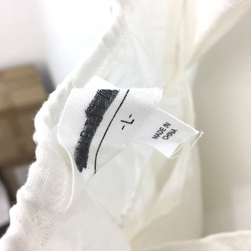 Subtitled Cut Out Linen Blend Tiered White Midi Dress Ladies Size Large NEW