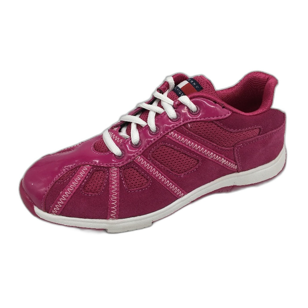 Tommy Hilfiger Chino Very Berry Suede Sneaker Shoe Youth Size US 3 EUR 35 NEW