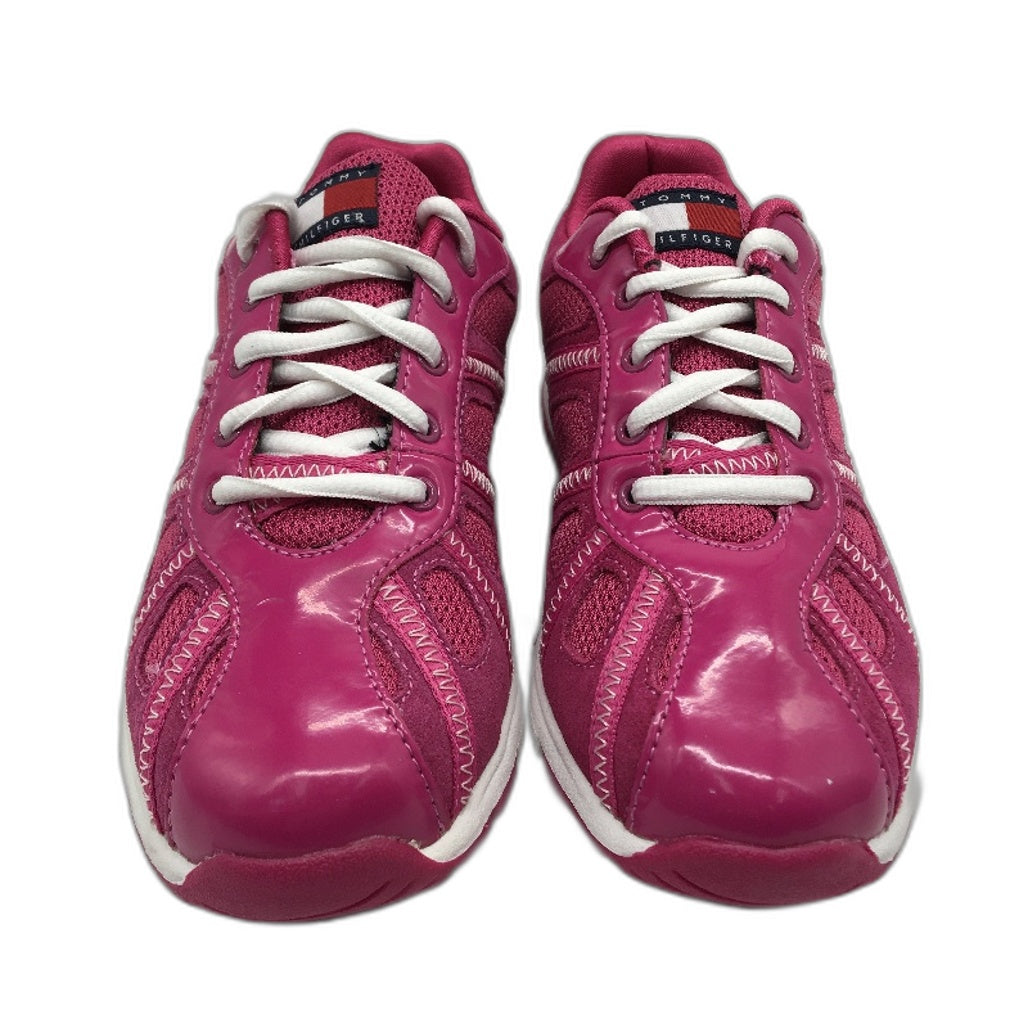 Tommy Hilfiger Chino Very Berry Suede Sneaker Shoe Youth Size US 3 EUR 35 NEW