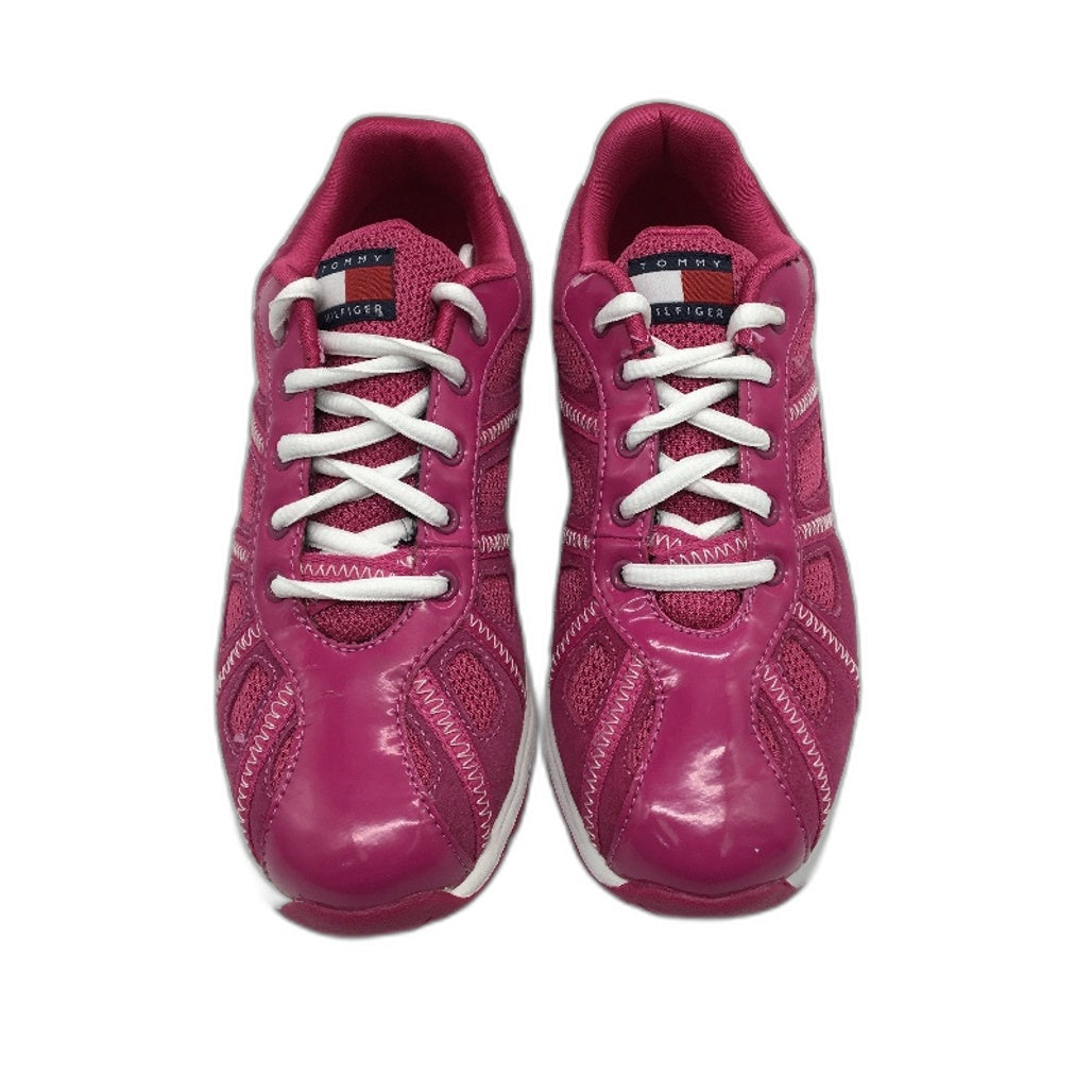 Tommy Hilfiger Chino Very Berry Suede Sneaker Shoe Youth Size US 3 EUR 35 NEW