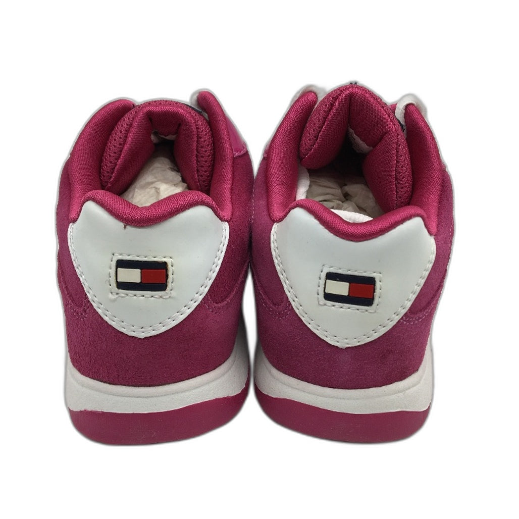 Tommy Hilfiger Chino Very Berry Suede Sneaker Shoe Youth Size US 3 EUR 35 NEW