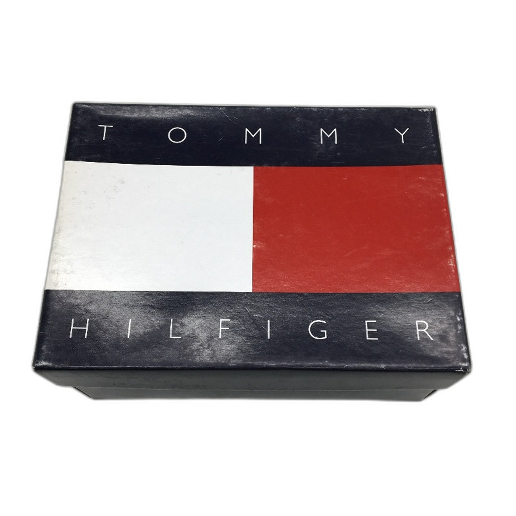 Tommy Hilfiger White Red Leather Sneaker Shoe Kids Size US 10 EUR 27.5 NEW