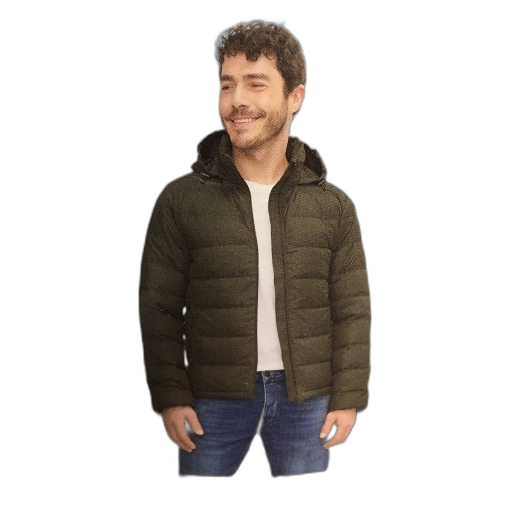 Crane Performance Green Water Repellent Feather & Down Jacket Mens Size S NEW