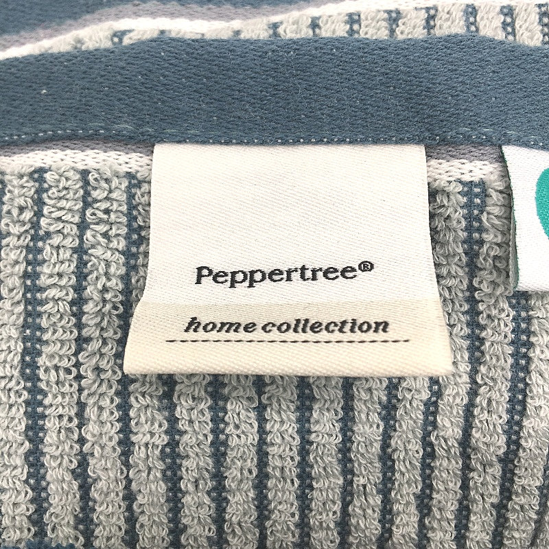 Kirkton House 8Pce Steel Blue Patterned 4 Hand Towels & 4 Face Washers Pack NEW