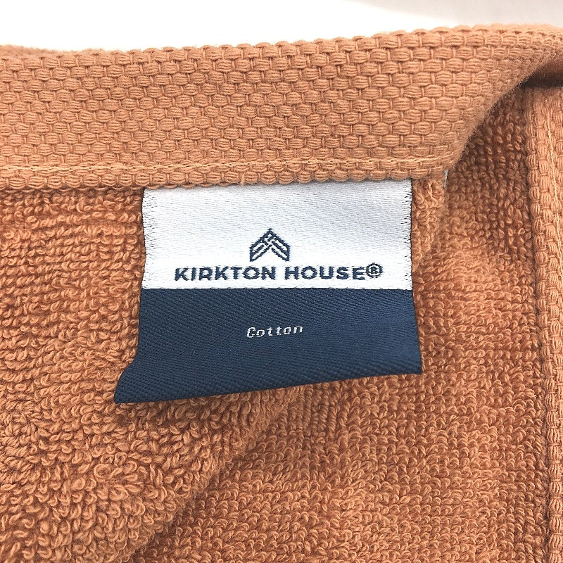 Kirkton House 10Pce Terracotta Brick Square Patterned Luxe Face Washers Pack NEW