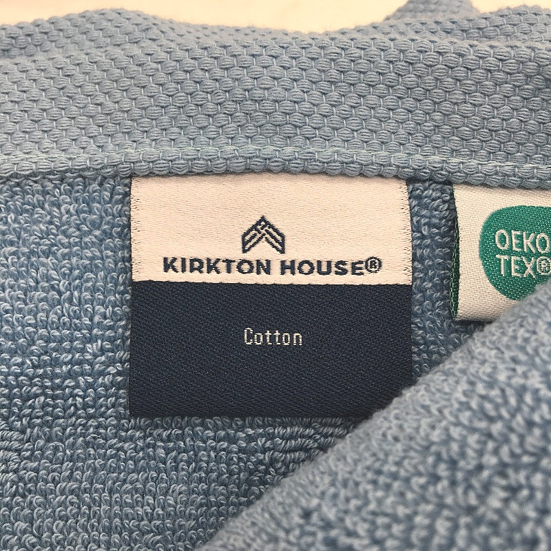 Kirkton House 10 Piece Sky Blue Square Patterned Luxe Face Washers Pack NEW