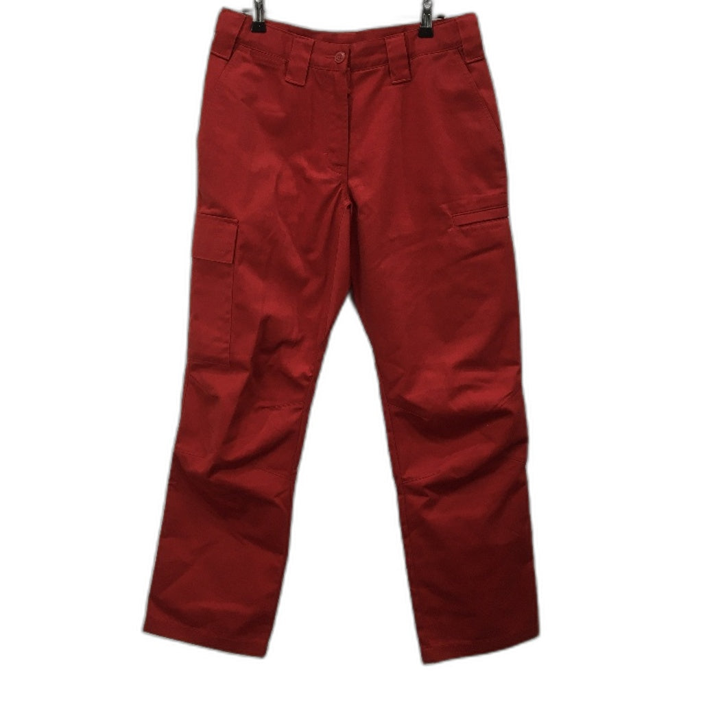 Hard Yakka Legends Red Cotton Cargo Style Womens Work Pants Size 10 NEW