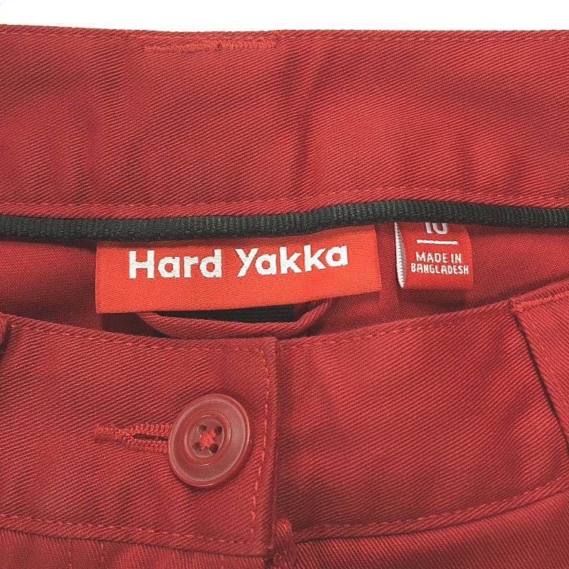 Hard Yakka Legends Red Cotton Cargo Style Womens Work Pants Size 10 NEW