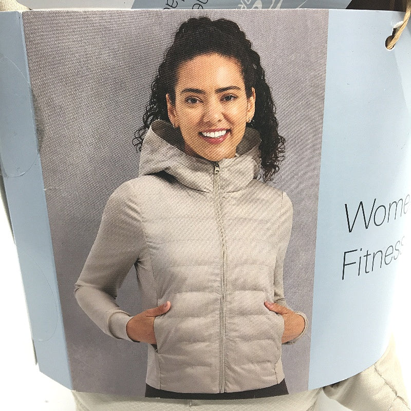 Crane Beige Zip Up Fitness Lightweight Slim Fit Jacket Ladies Size XS NEW