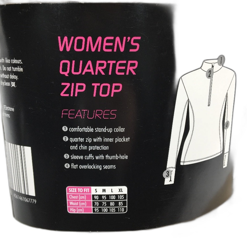 Crane Performance Snow Extreme Tan Quarter Zip Top Ladies Size Medium NEW