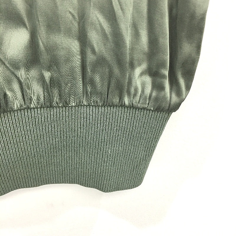 Basque Petites Sage Green Satin Short Sleeve Ribbed Waist Blouse Top Size 10 NEW