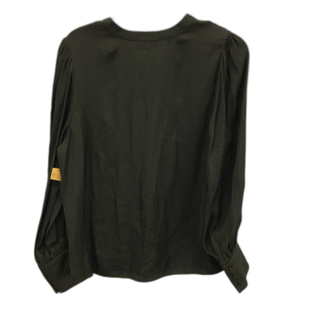 Tokito Petites Russet Dreams Khaki Silky Long Sleeve Blouse Ladies Size 10 NEW