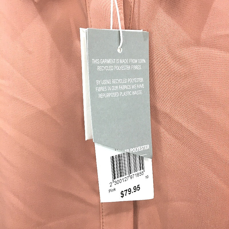 Tokito Petites Clay Pink Silky Long Sleeve Button Up Blouse Ladies Size 10 NEW