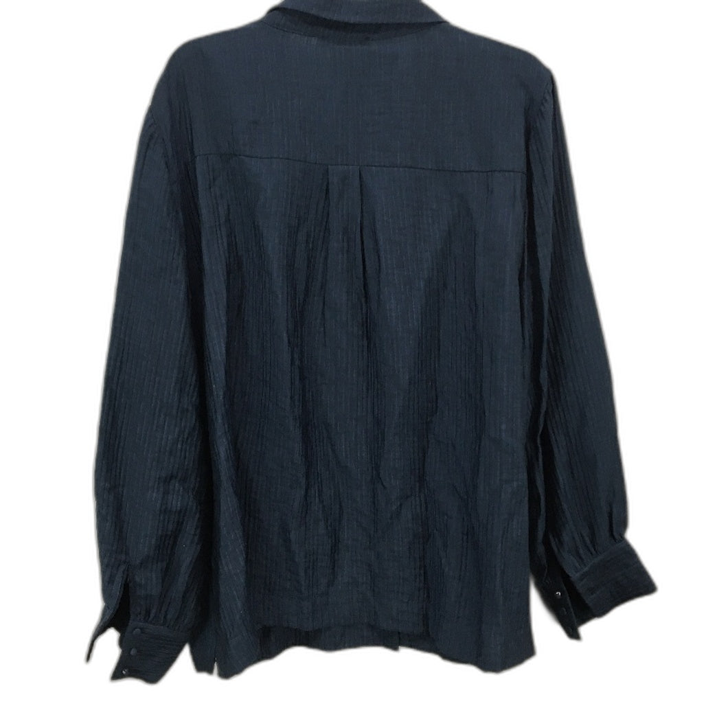 Regatta Curve Slate Blue Long Sleeve Button Up Collared Shirt Ladies Size 20 NEW