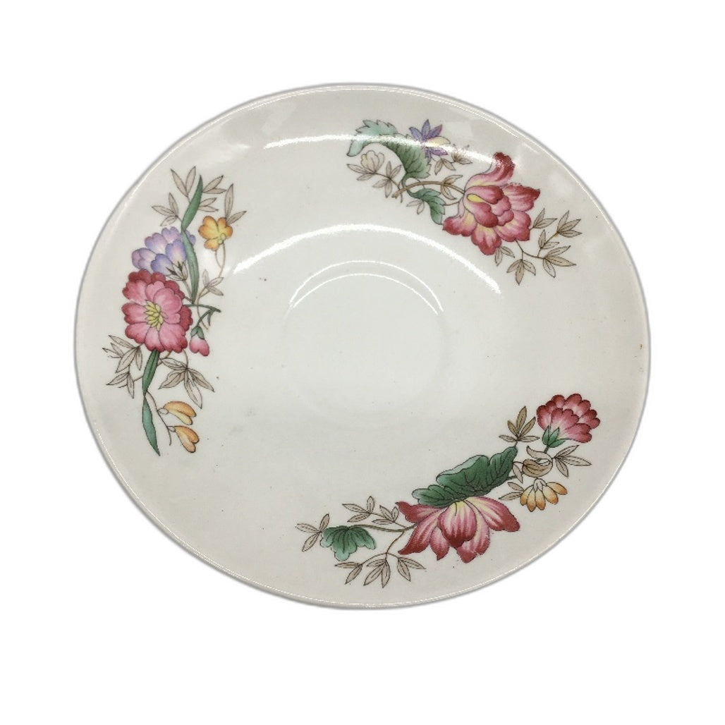 Vintage 8 Piece Wedgwood Barlaston English Floral 6 Dish & 2 Mini Cup Set