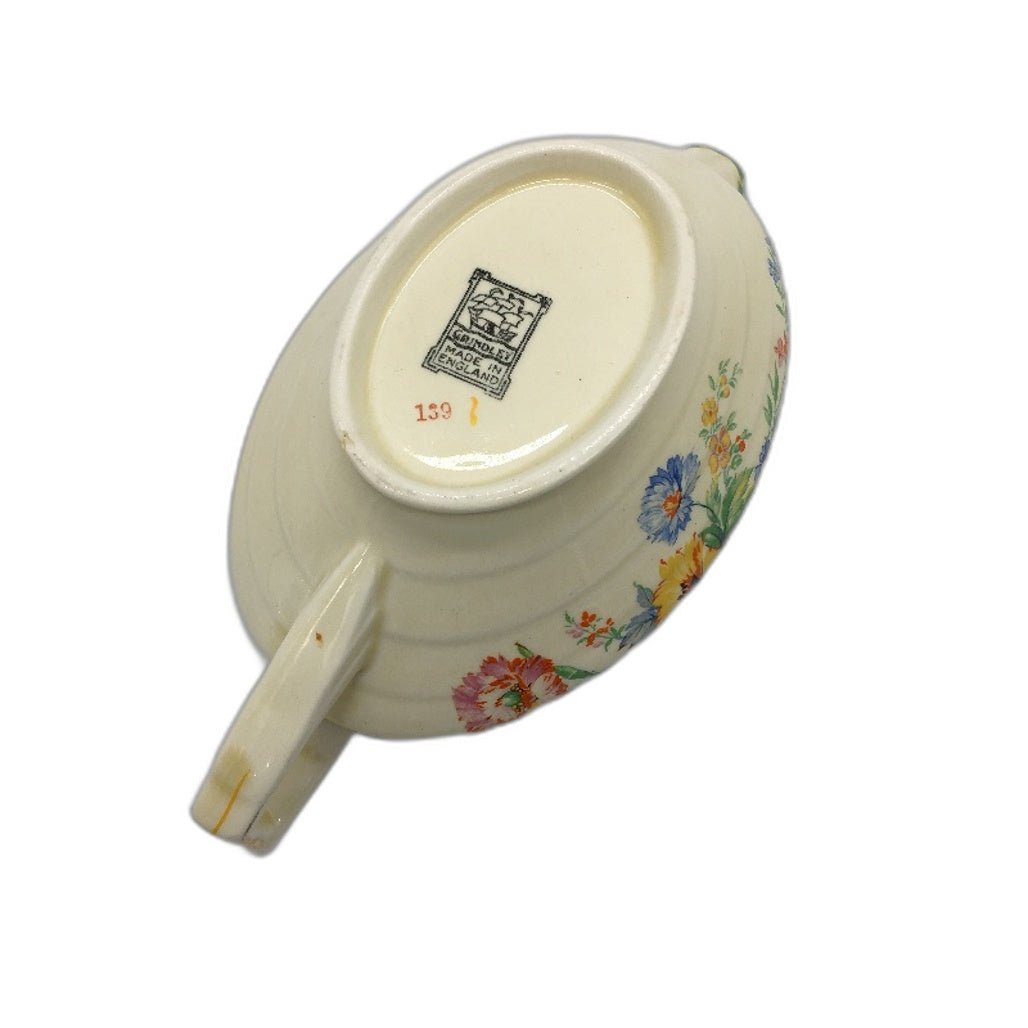 VINTAGE Grindley Made In England Fine China 3 Piece Platter, Jug & Dish Set