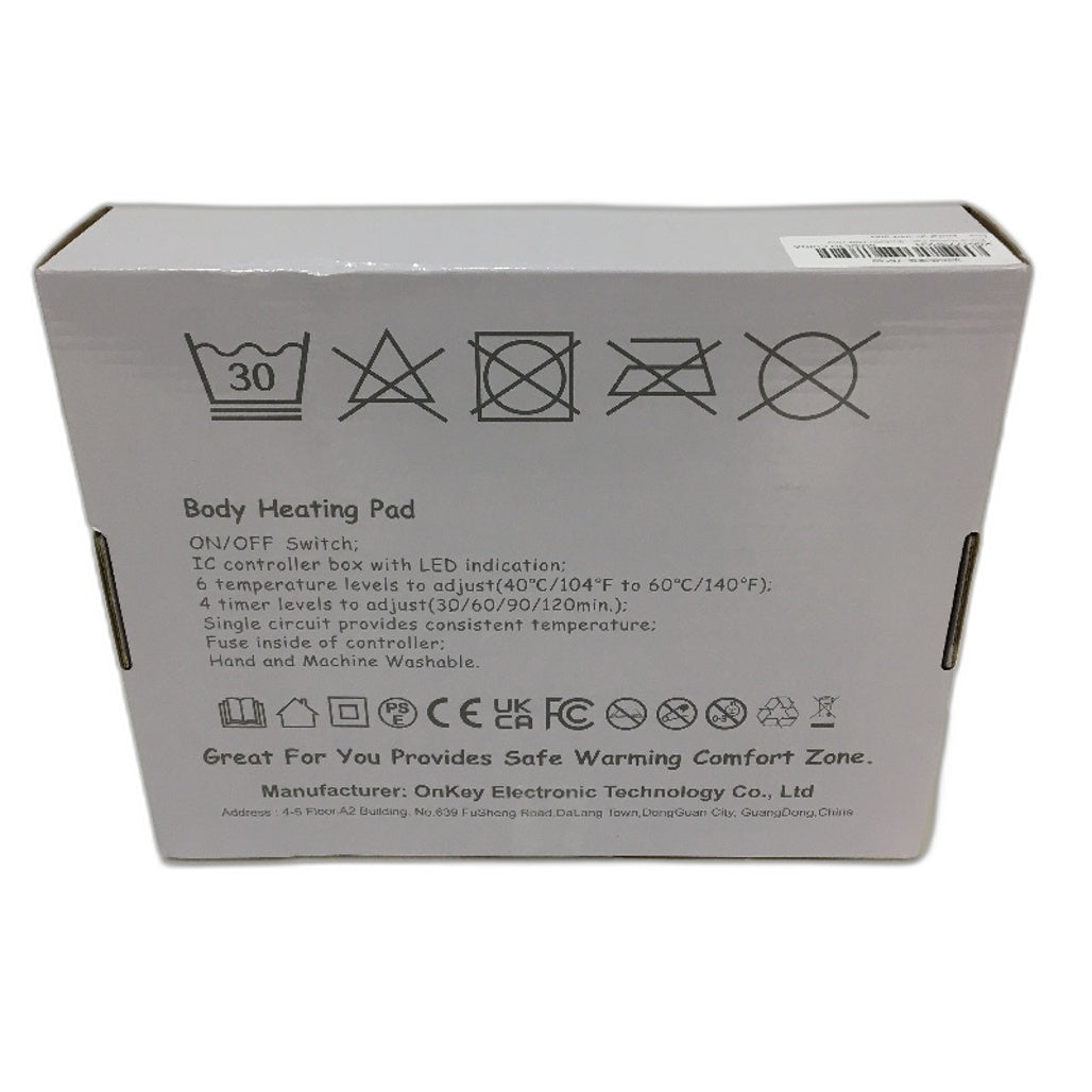 Koreal 74x38cm Grey Electric Heating Pad 6 Heat Levels Model:TK-HP3016 NEW