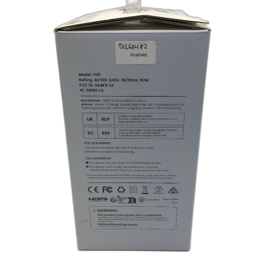 iWimius S29 Smart Projector Dolby Audio WiFi 6 4K Support & Auto Focus