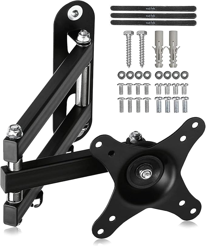 Suptek Articulating Arm TV Wall Mount Swivel Tilt Full Motion Adjustable NEW