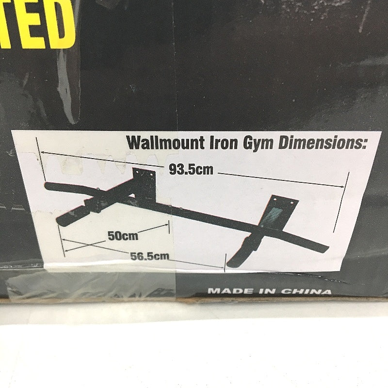 Wall Mounted Pull Up Total Upper Body Workout Bar Multi Grip Heavy Duty Steel