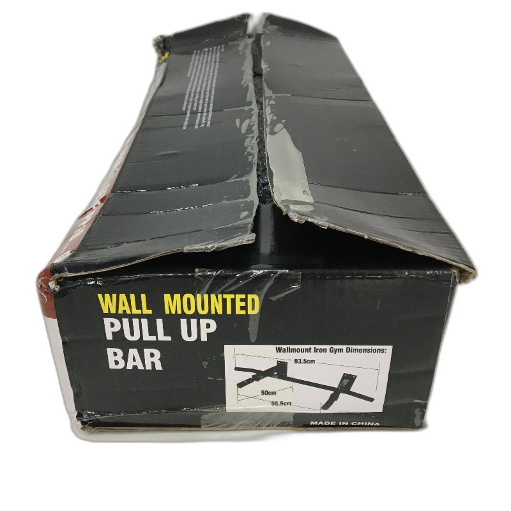 Wall Mounted Pull Up Total Upper Body Workout Bar Multi Grip Heavy Duty Steel