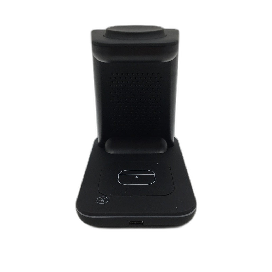 Fast 15W 3 In 1 Wireless Charger For Samsung Devices Type C Led Indicator NEW