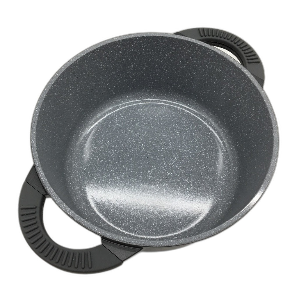 Crofton Die Cast Aluminium Pot 24cm 4,2L Heat Insulating Silicone Handles NEW