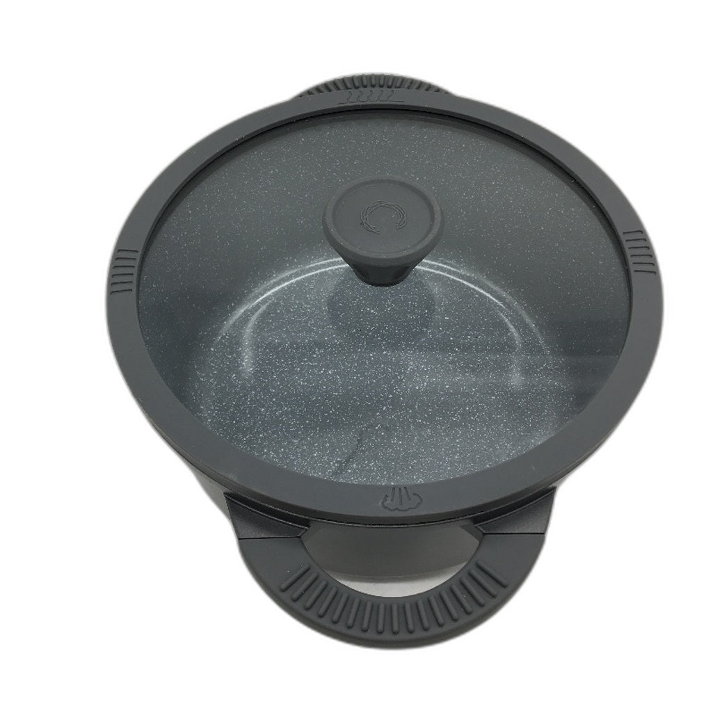 Crofton 28cm Die Cast Aluminium Pot 6,8L Heat Insulating Silicone Handles NEW