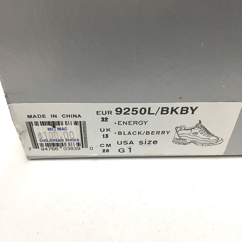 Skechers Sport Energy Purple Lace Up Sneakers Girls Kids Size EUR 32 US 1 DEMO