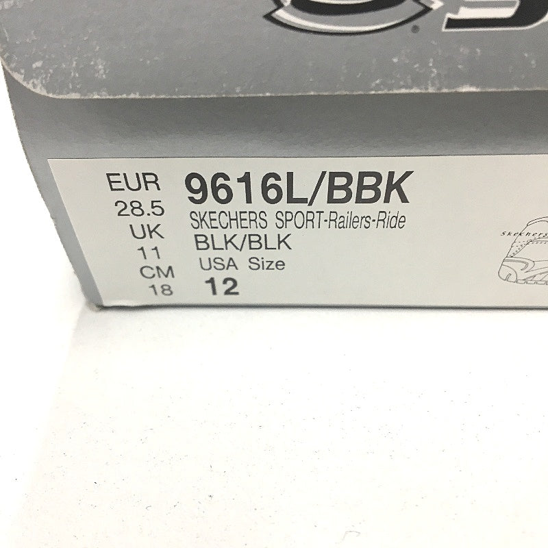 Skechers Sport Black Railers Ride Sneakers Kids Size EUR 28.5 US 12 18cm NEW