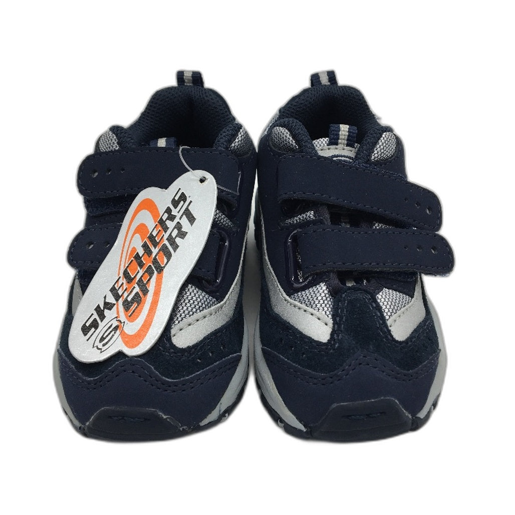 Skechers Sport Double Ups Navy Blue Sneakers Toddler Sze EUR 21.5 US 6 12cm DEMO