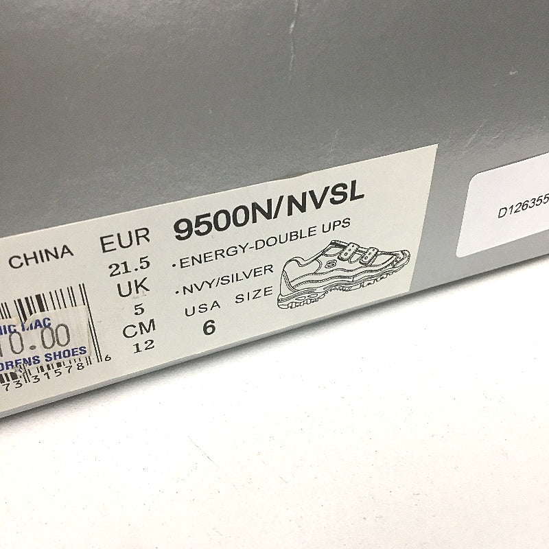 Skechers Sport Double Ups Navy Blue Sneakers Toddler Sze EUR 21.5 US 6 12cm DEMO