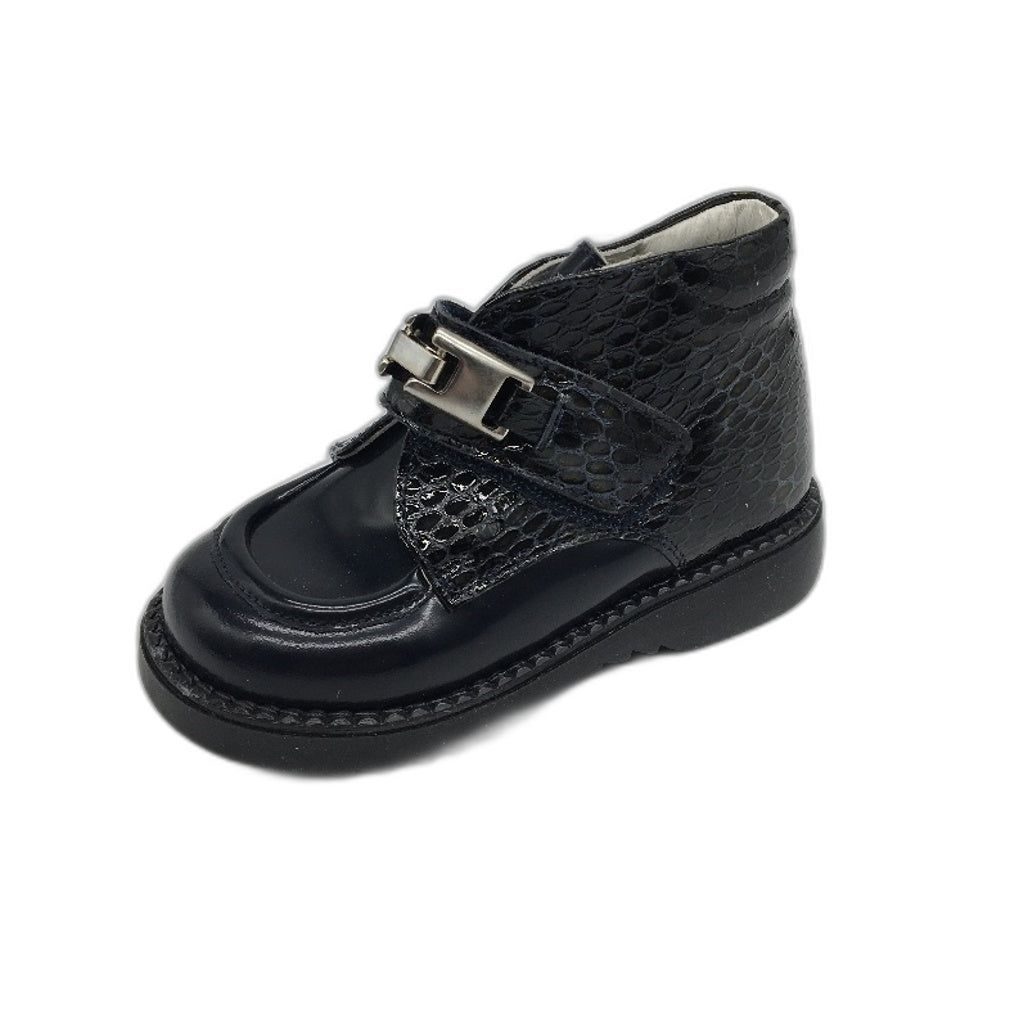 Miccio Navy Abrasiuvato Italian Made Leather Toddler Shoes EU 22-25 14cm NEW