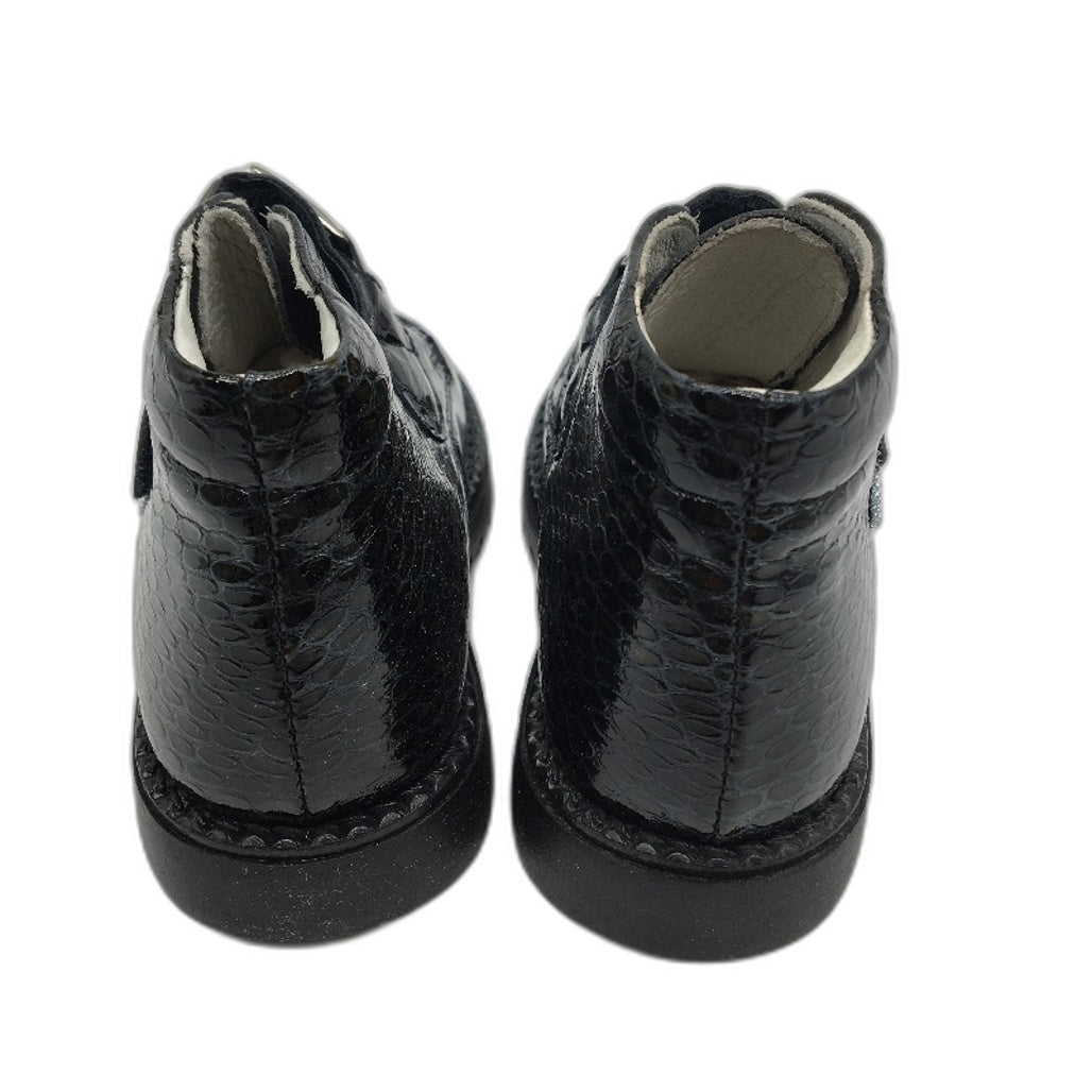 Miccio Navy Abrasiuvato Italian Made Leather Toddler Shoes EU 22-25 14cm NEW