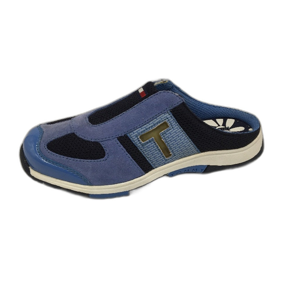 Tommy Hilfiger Blue Backless Slide Sneaker Shoe Youth Size US 1 EUR 32 21cm DEMO