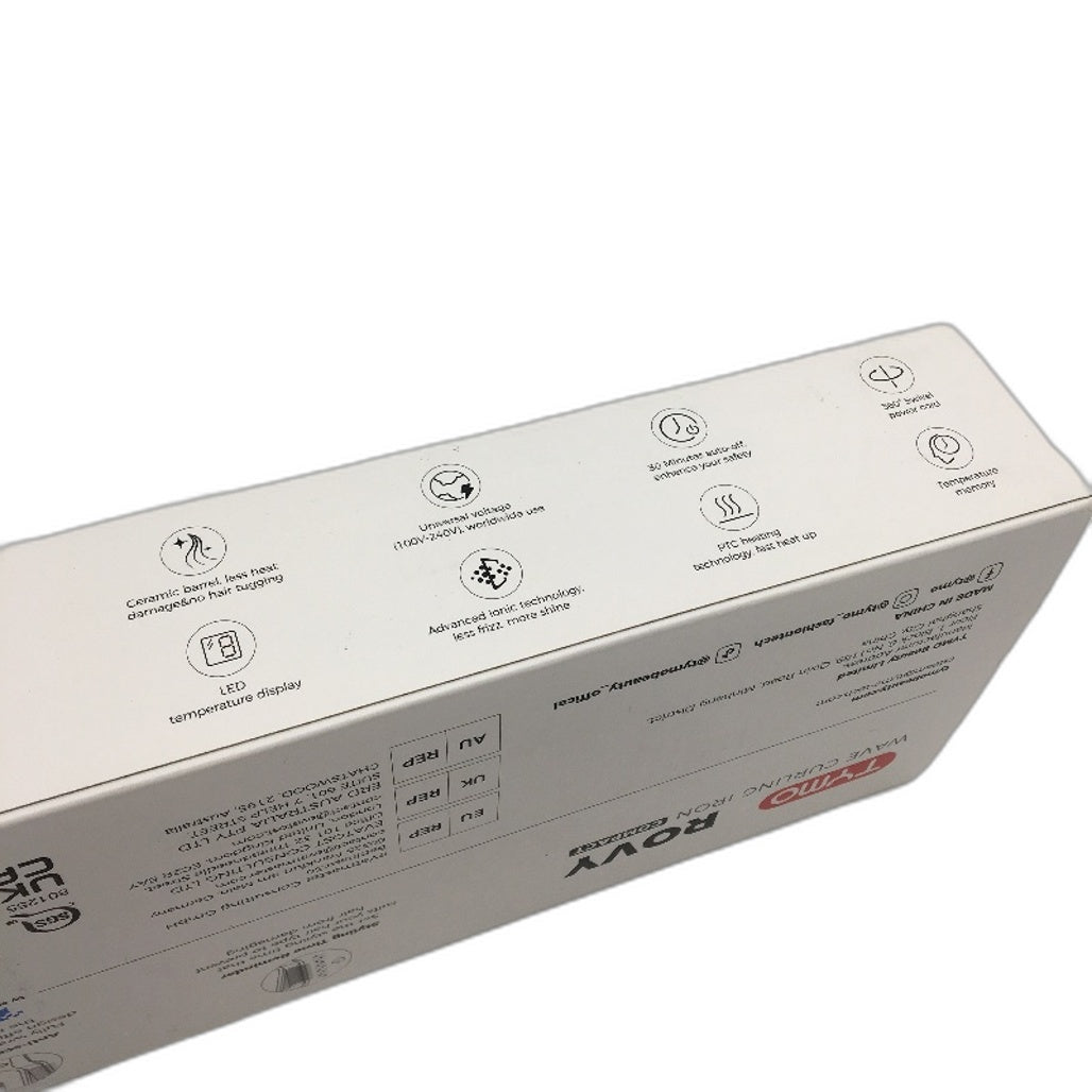 TYMO Rovy Compact Version Hair Barrel Crimper Ceramic Iron Curler Wand DEMO