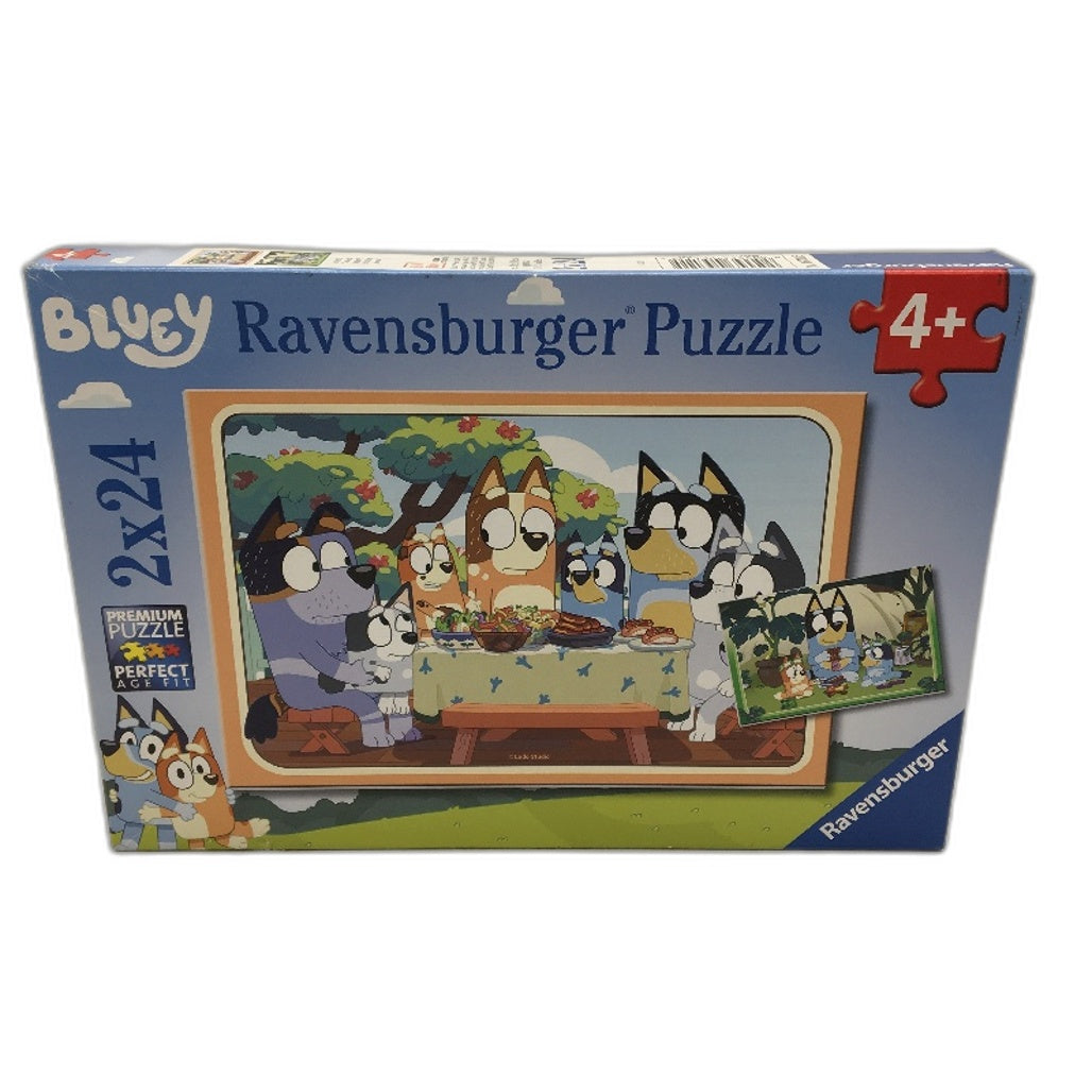 Ravensburger Bluey Premium 2 x 24 Pieces Puzzles With Mini Poster Age 4+ NEW