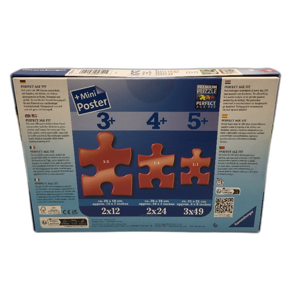 Ravensburger Bluey Premium 2 x 24 Pieces Puzzles With Mini Poster Age 4+ NEW