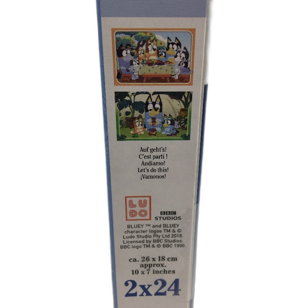 Ravensburger Bluey Premium 2 x 24 Pieces Puzzles With Mini Poster Age 4+ NEW