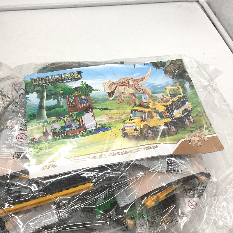 Dinosaur Park World Themed Truck LEGO Style Building Blocks Bricks Set Age 6+