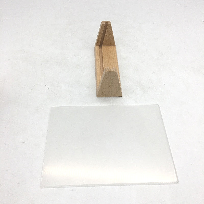 Acrylic Photo Picture Frame Stand With Wooden Base 2 Pack Desktop Display Menu