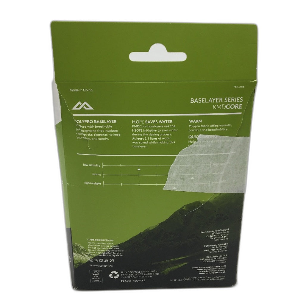 Kathmandu KMDCore Polypro Unisex Long Sleeve Round Neck Thermal Base Layer Top