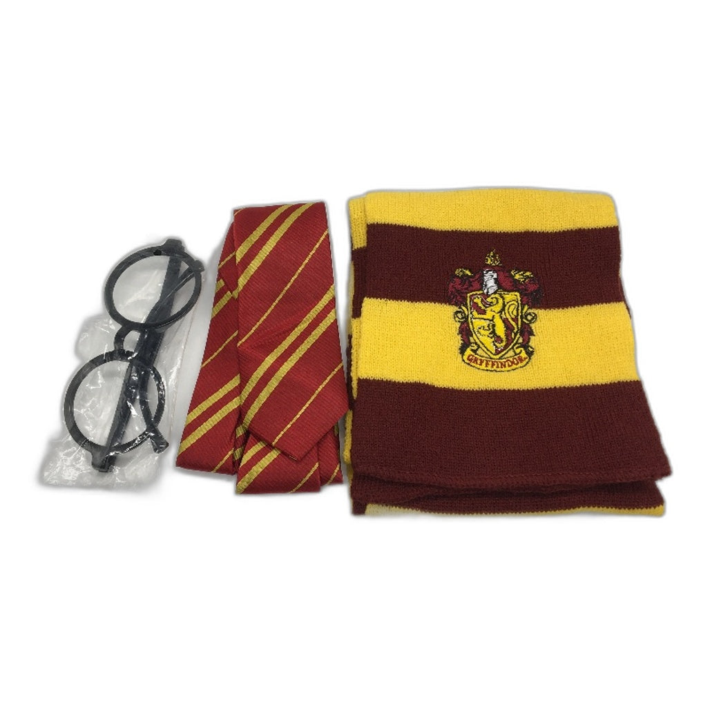 Harry Potter Gryffindor Cloak Robe Costume 6 PCS Set For Adults Kids Size XXL