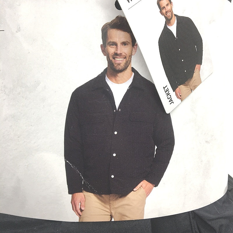 Westbay Black Classic Fit Winter Snap Button Jacket Mens Size L NEW