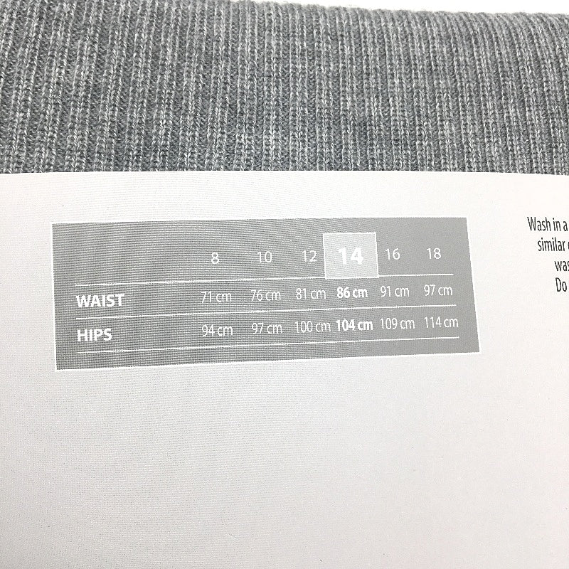 Serra Dark Grey Merino Wool Blend Regular Fit Pants Ladies Size 14 NEW