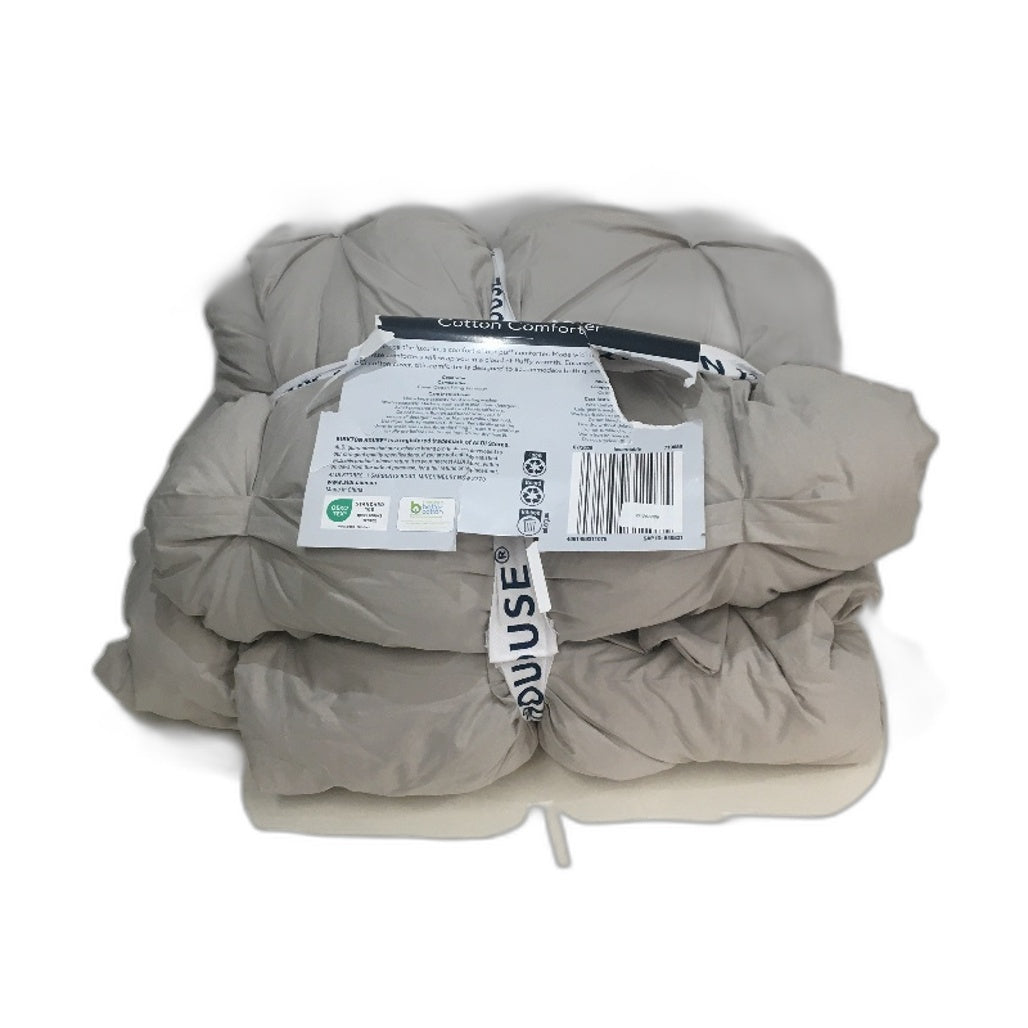 Kirkton House Beige Cotton Coverlet Set Queen/King Size Inc 2 Pilowcases NEW