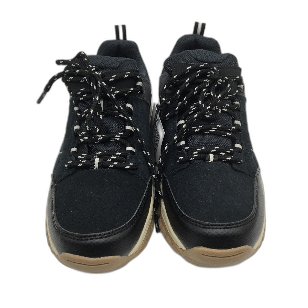 Crane Hiking Low Cut Lace Up Black Leather Upper Sneaker Shoes Ladies Size 7 NEW